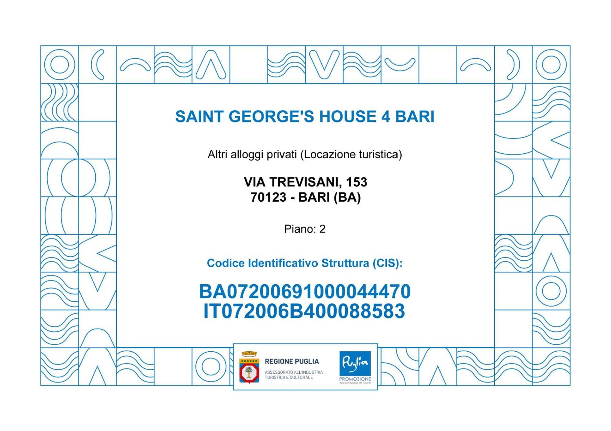 Saint George'S House 4 Bari Leilighet Eksteriør bilde